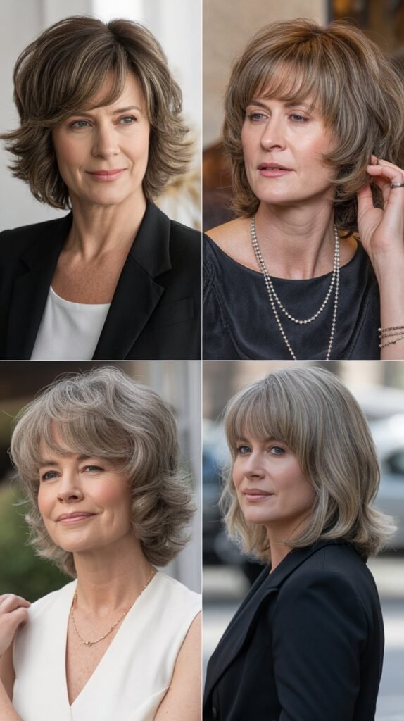 Blunt Bangs with Texture