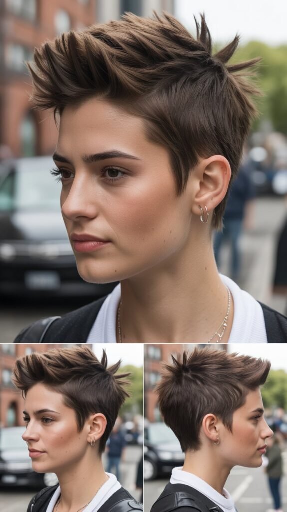 Spiky Pixie with Edgy Attitude