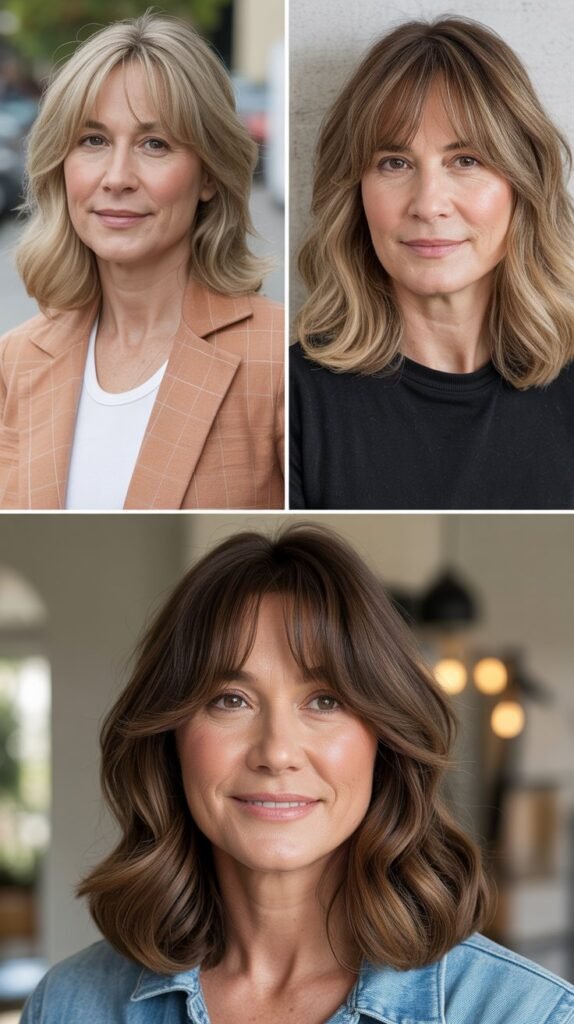 Low-Maintenance Curtain Bangs