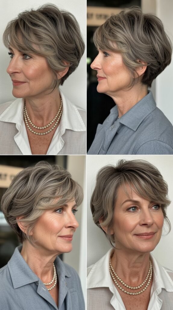  Side Bangs with Asymmetrical Cut