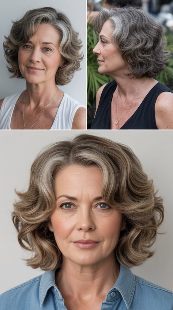 19. The Wavy Lob with Root Lift Styling