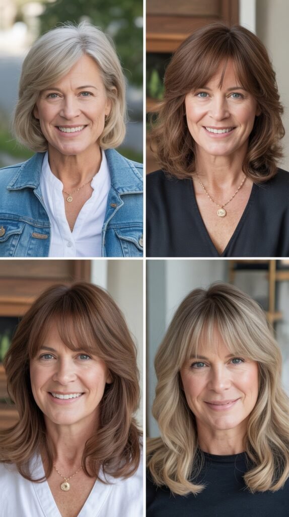 Curtain Bangs During the Growing-Out Phase