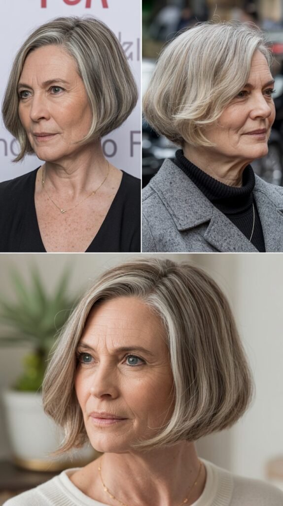 17. Sleek Chin-Length Bob with Middle Part