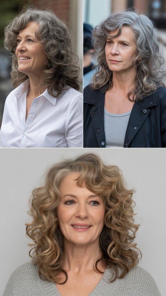  Long Curly Layers for Fine Hair