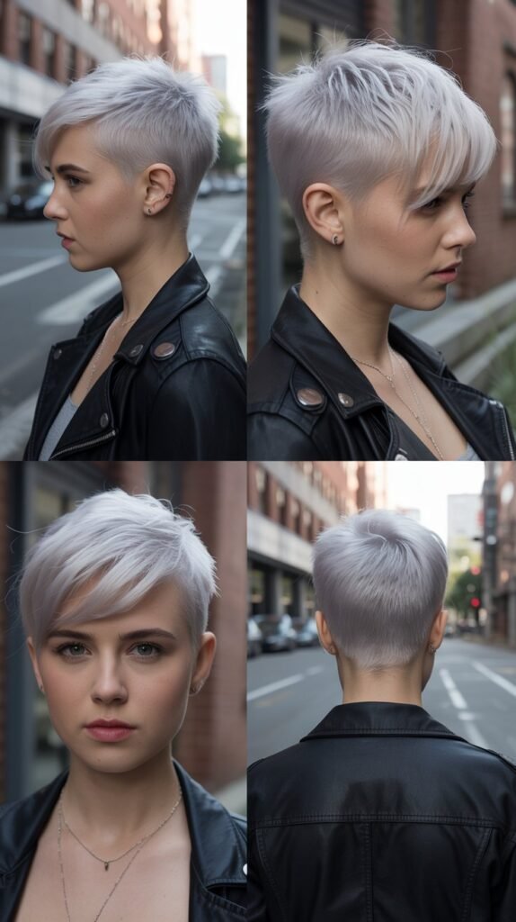 11. Pixie with Shaved Sides and Long Top