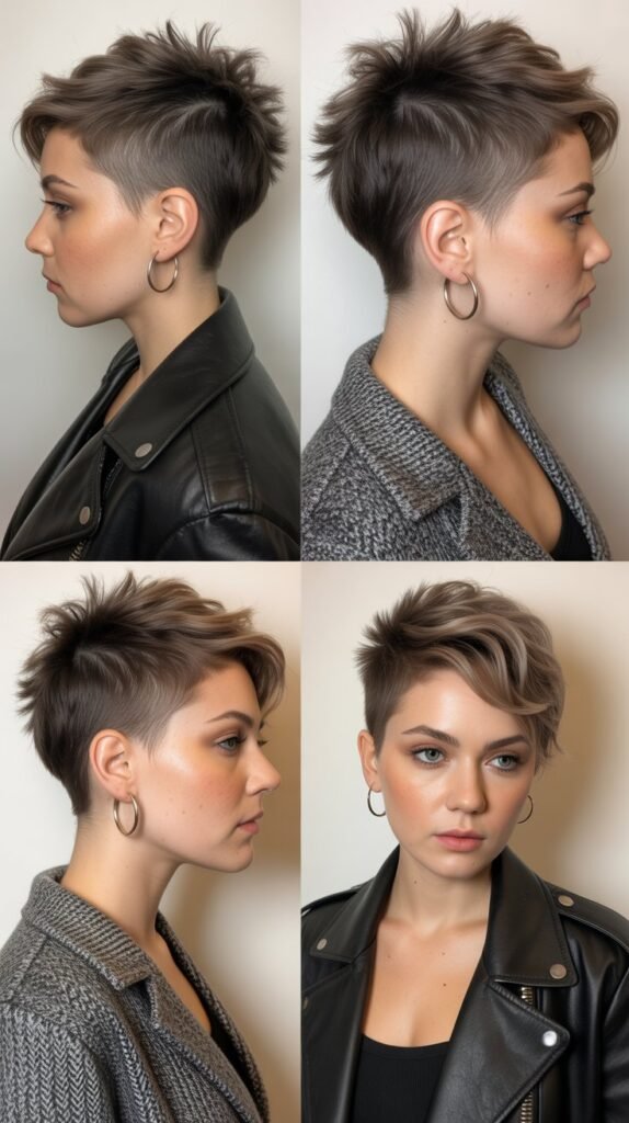 21. Choppy Pixie With Side Fade