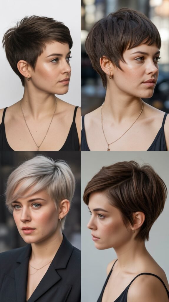 9. Pixie with Long Top and Short Sides