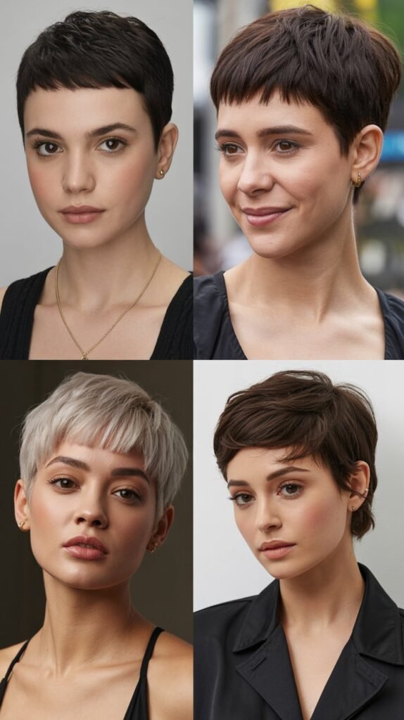 8. Pixie Cut with Micro Bangs