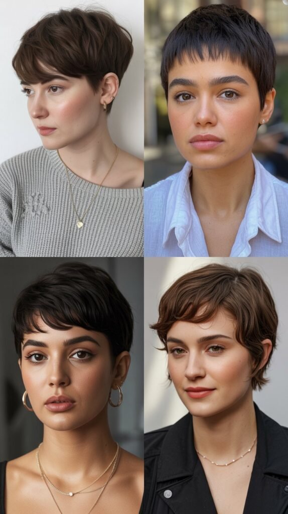 21. Pixie Cut with Baby Bangs