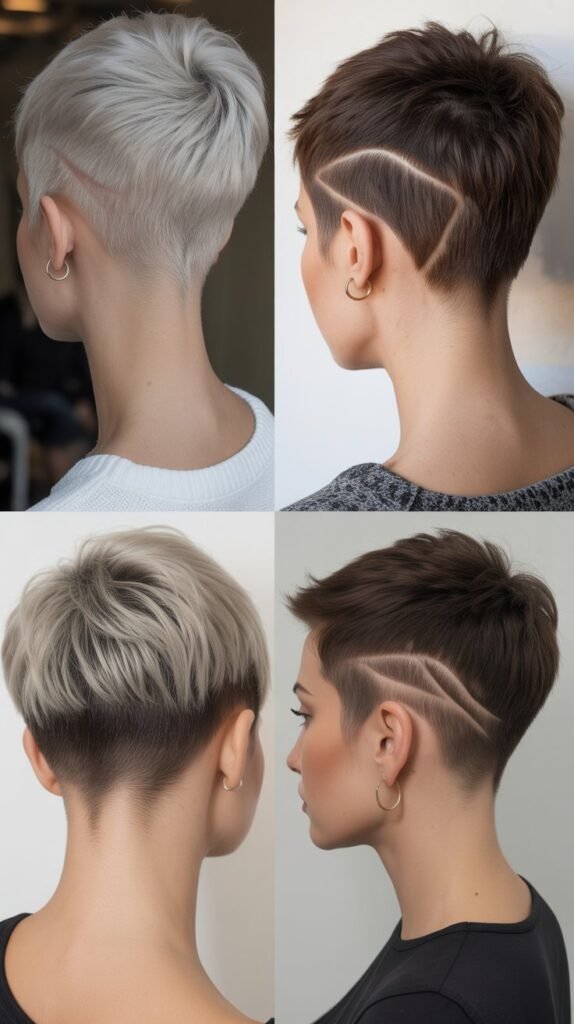 8. Pixie with Shaved Nape