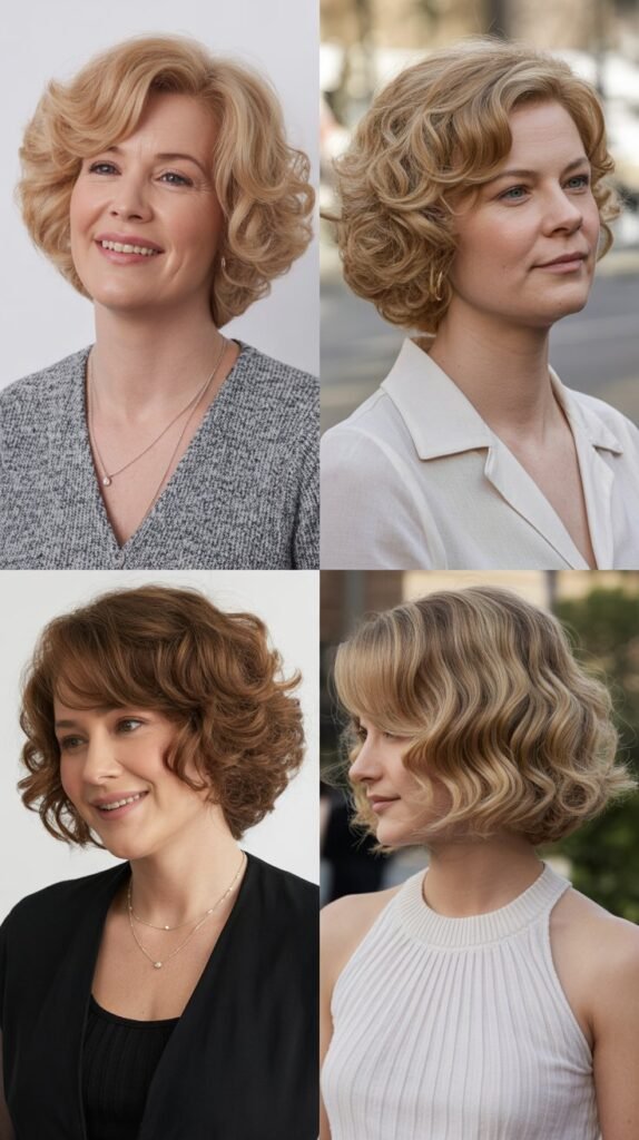 Wavy Bob with Soft Curls
