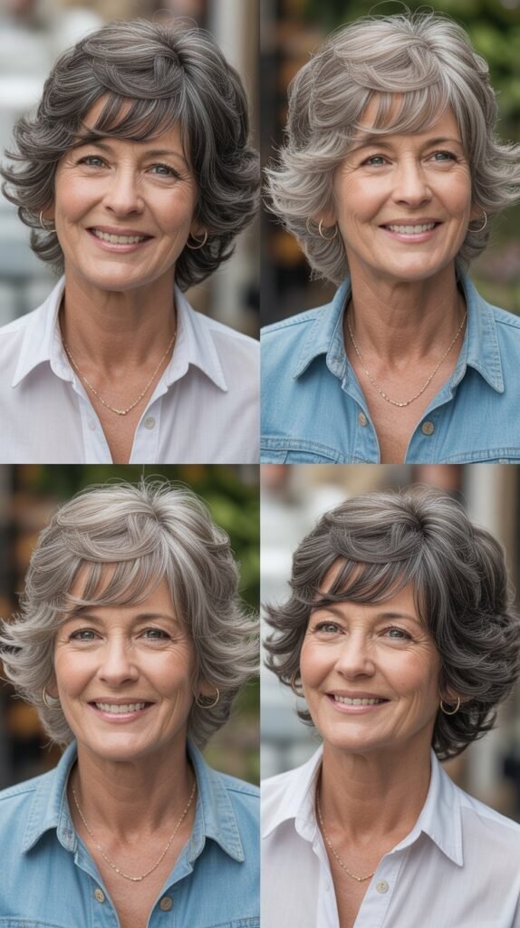 38. The Layered Shag with Face-Framing Highlights