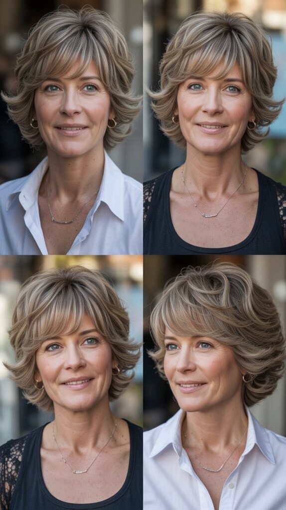 Textured Shag with Wispy Bangs