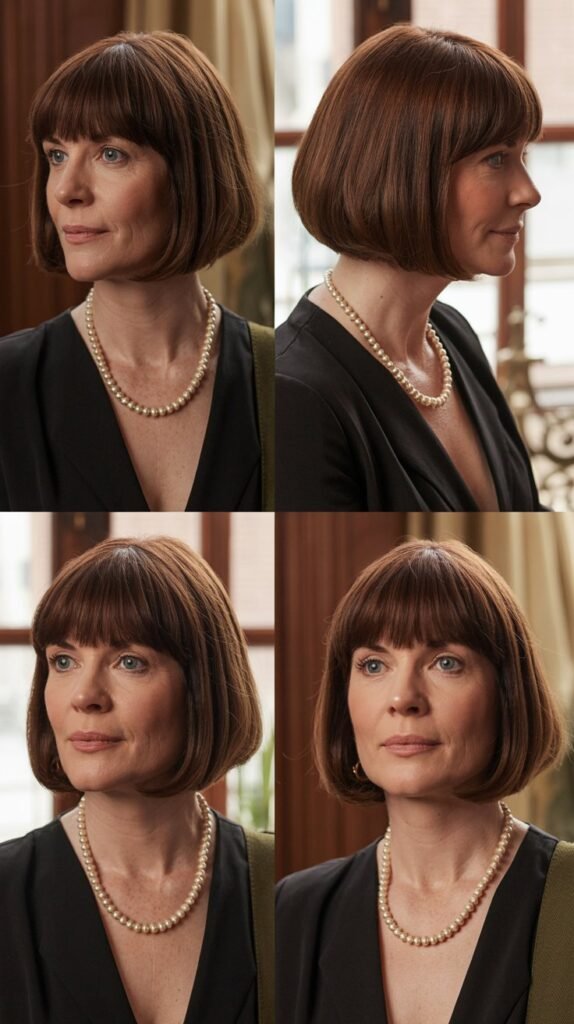 French Bob with Straight Bangs