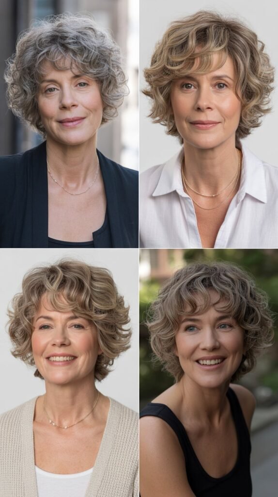  Layered Curly Shag with Wispy Ends