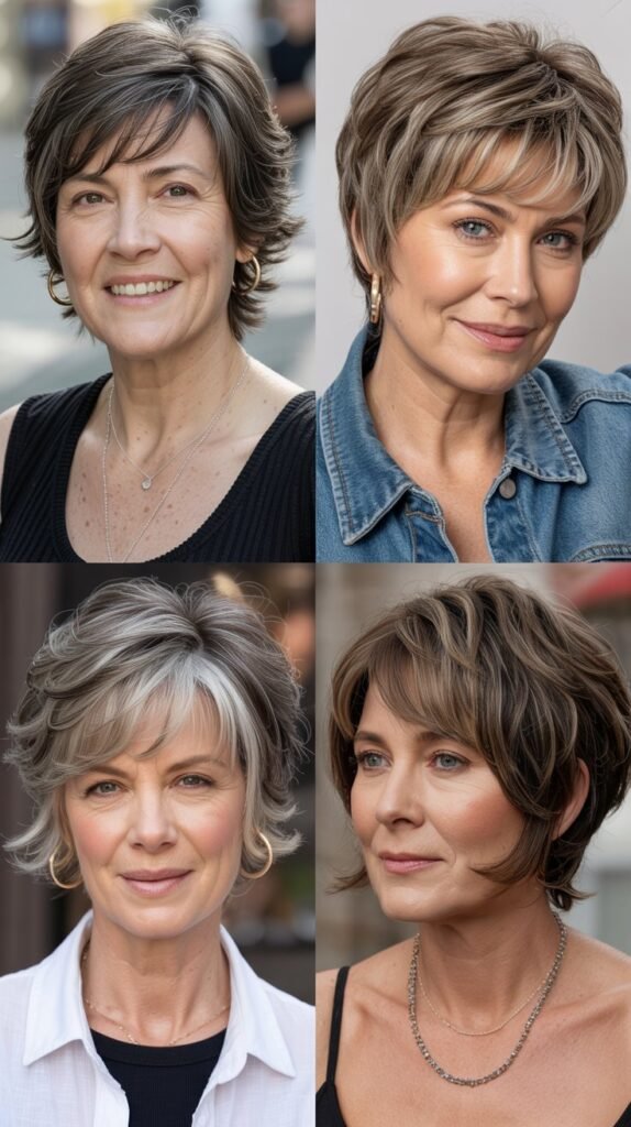 Short Shag with Choppy Fringe