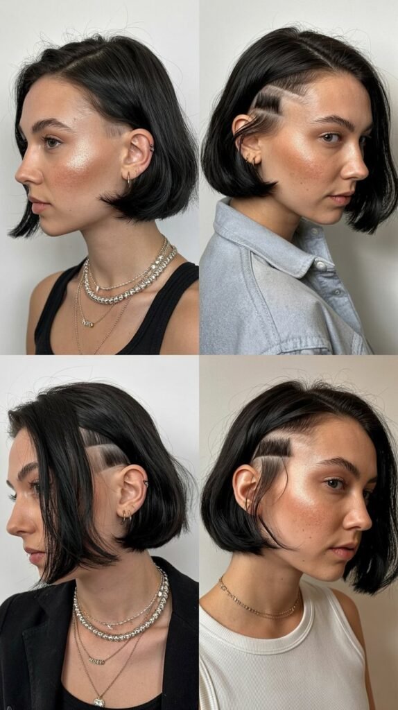 Chin-Length Bob with Undercut