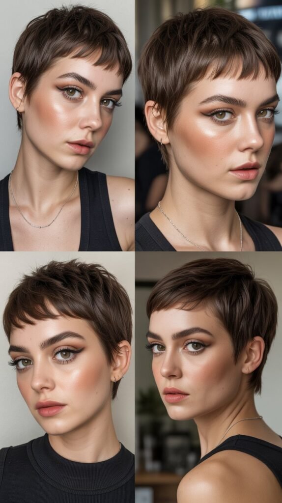 29. Choppy Pixie With Micro Bangs