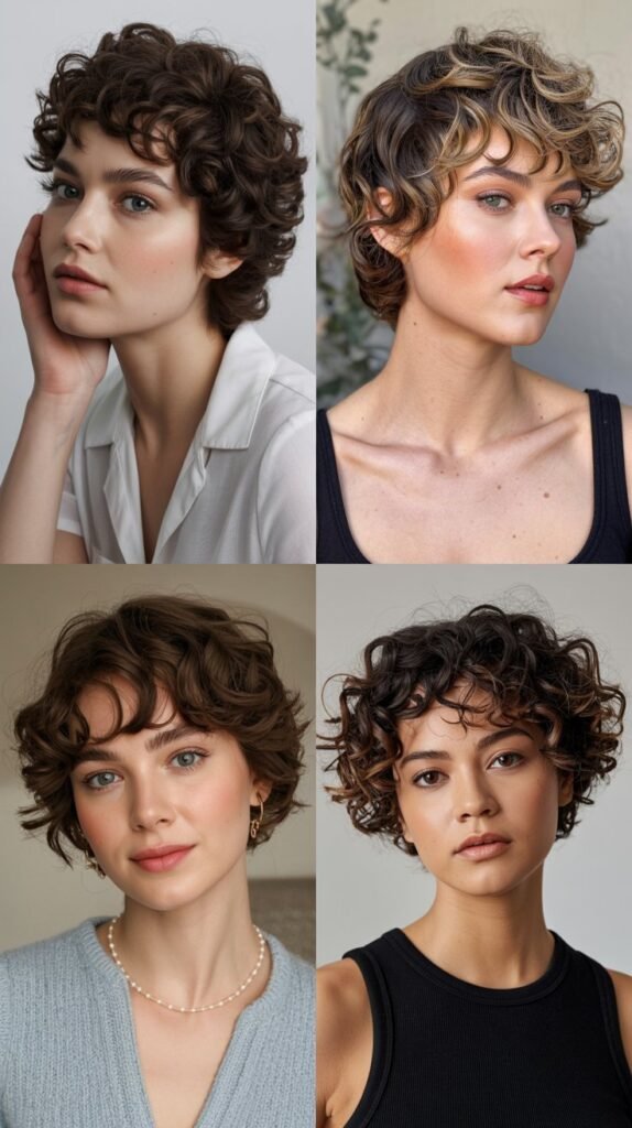 9. Curly Pixie Cut
