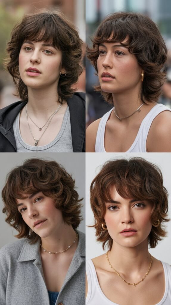 37. Layered Shag with Bangs