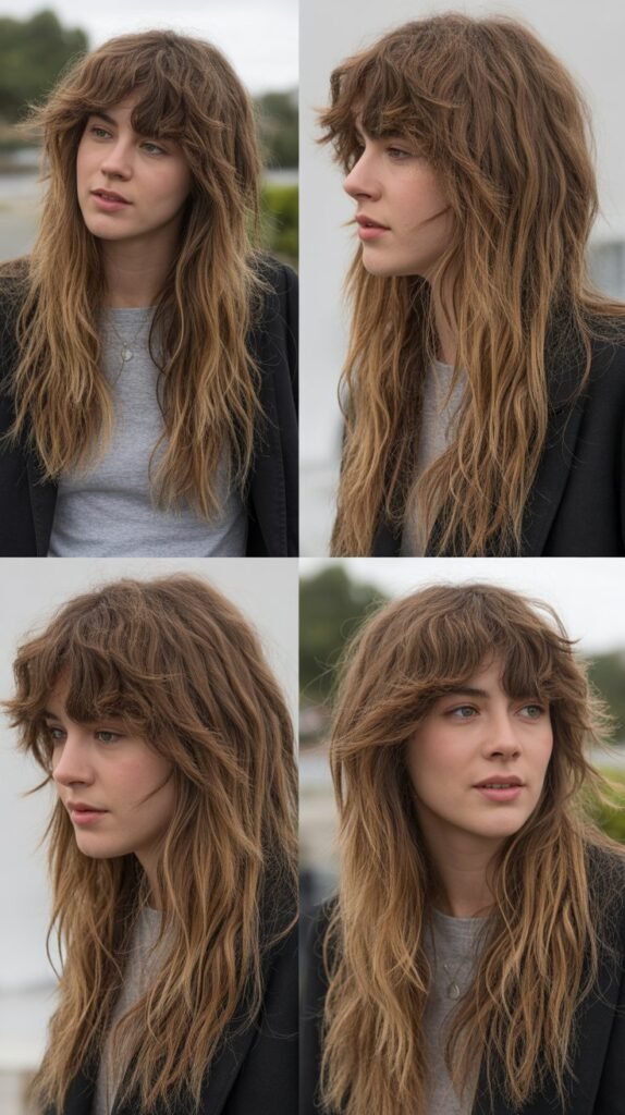Choppy Layers with Textured Bangs