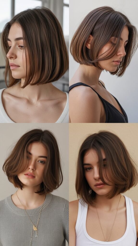  Long Bob With Baby Front Layers And Volume