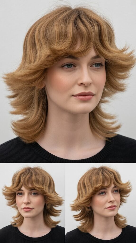 27. Layered Flips With Feathered Fringe