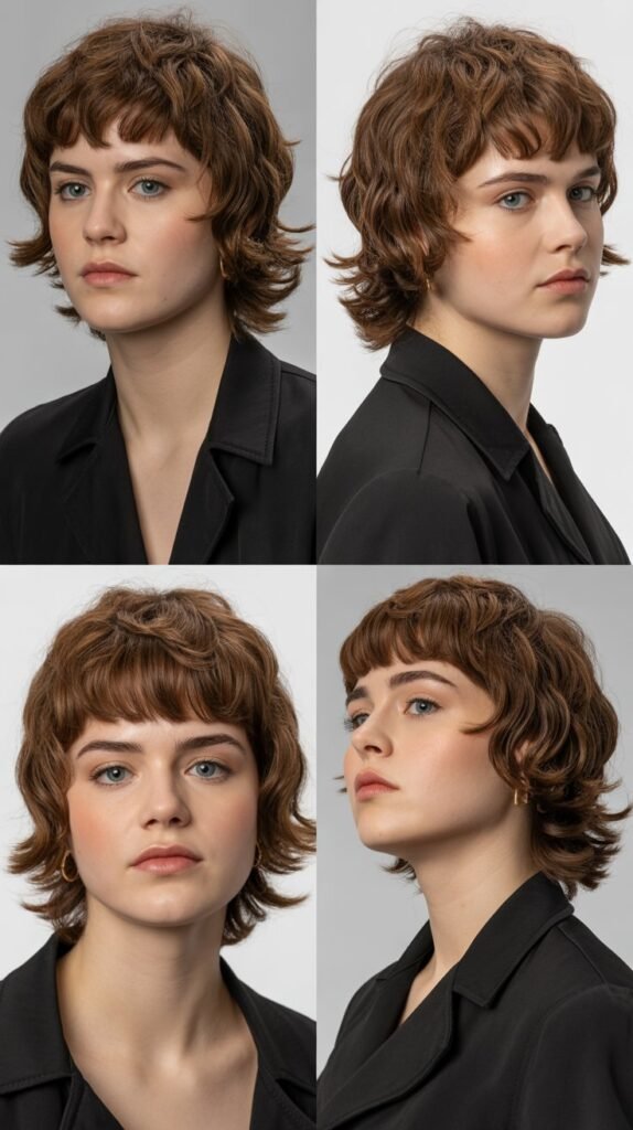 33. Layered Shag With Micro Bangs