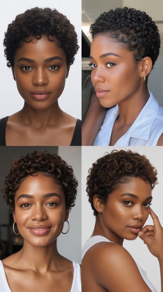 34. Natural Textured African Pixie