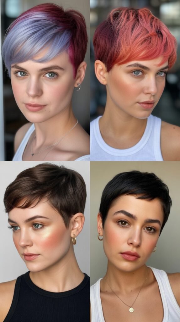 25. Pixie with Colored Tips