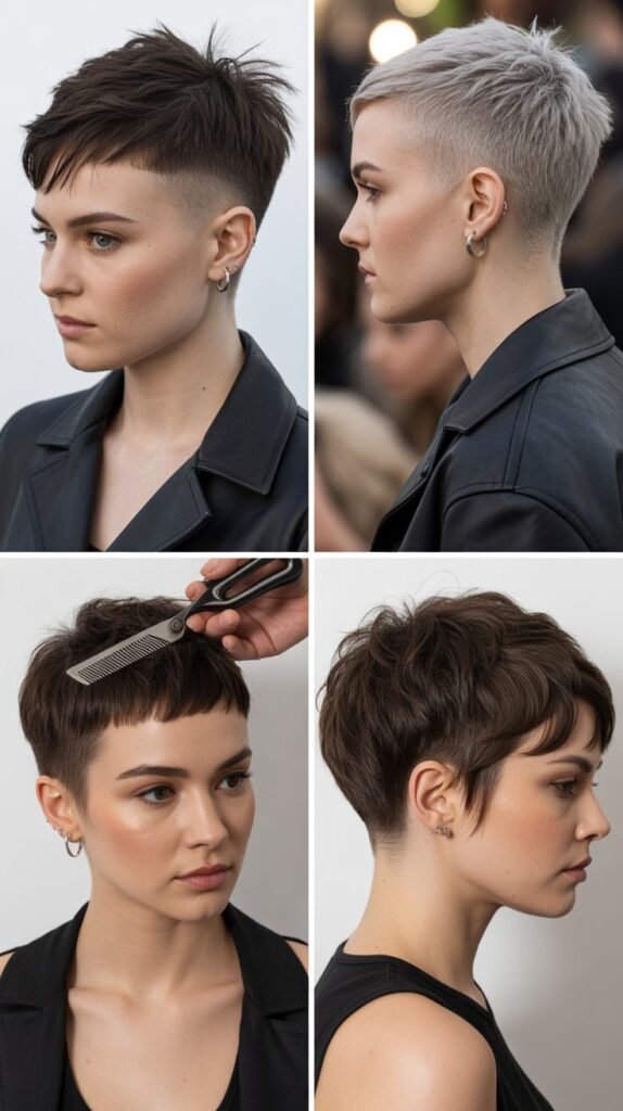 21. The Edgy Razor-Cut Pixie