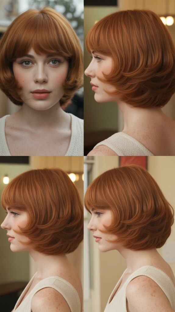 24. Retro Shag With Rounded Bangs