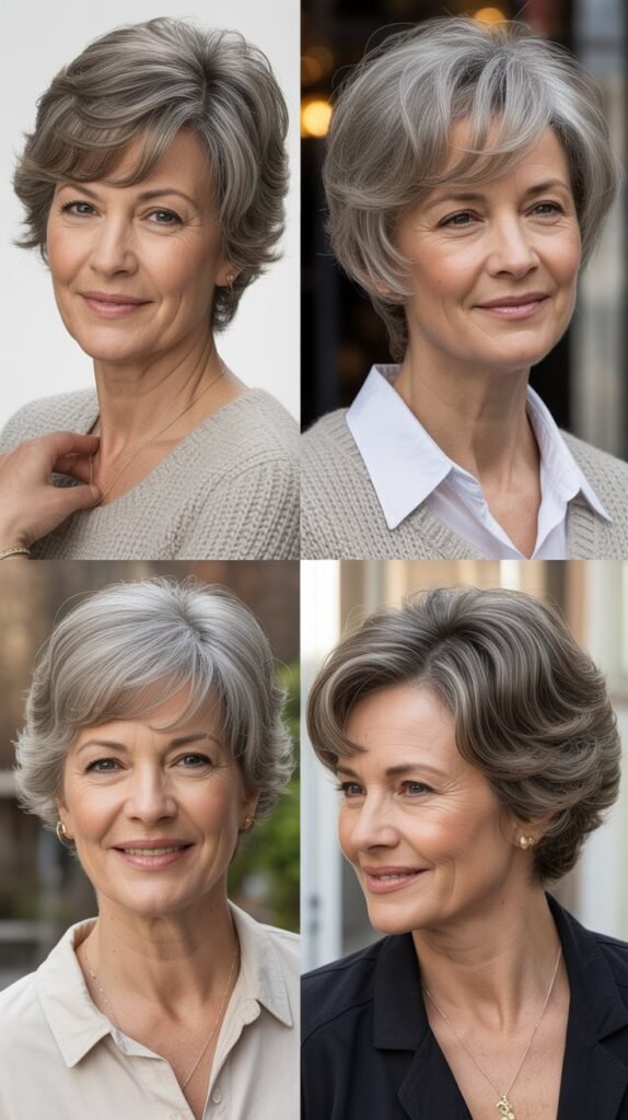 Soft Layers for Mature Hair