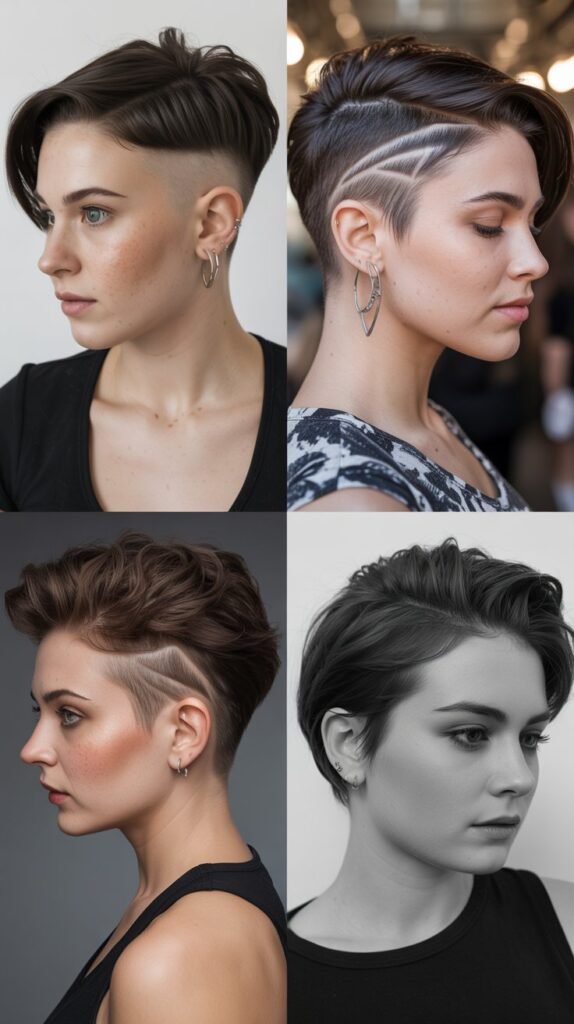 3. Undercut Pixie with Shaved Sides