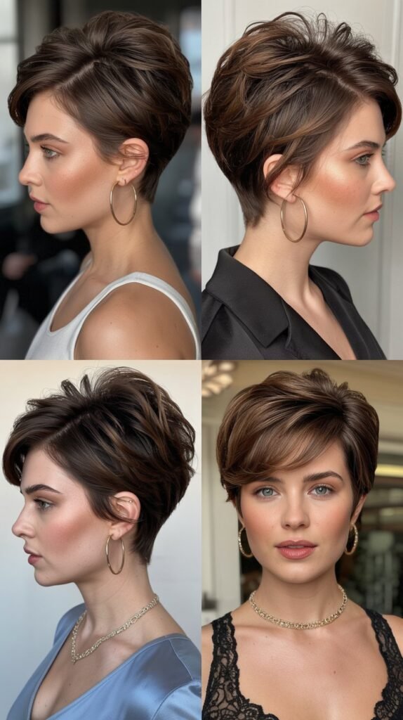 27. Voluminous Crown Pixie