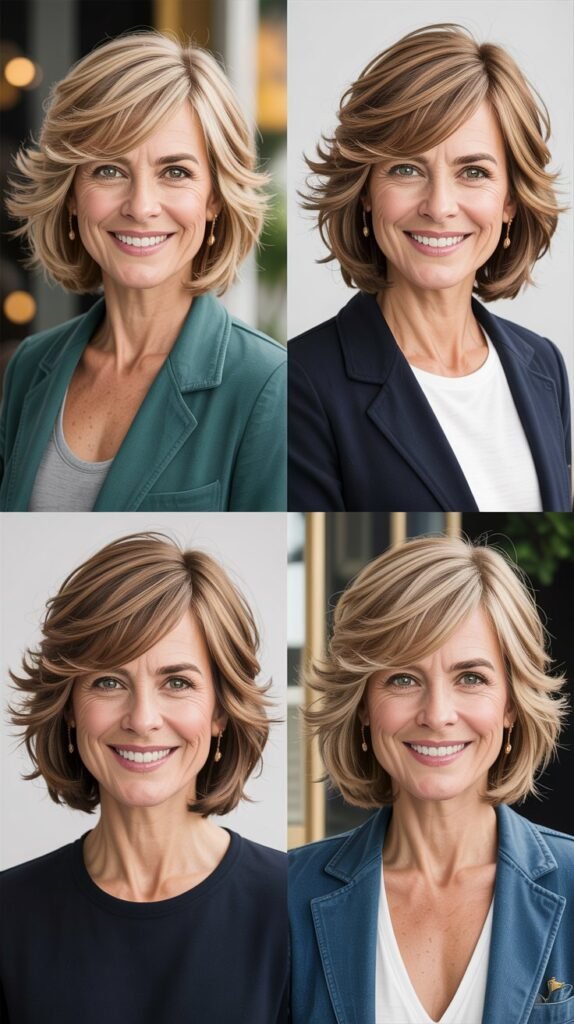 Layered Side-Swept Bangs