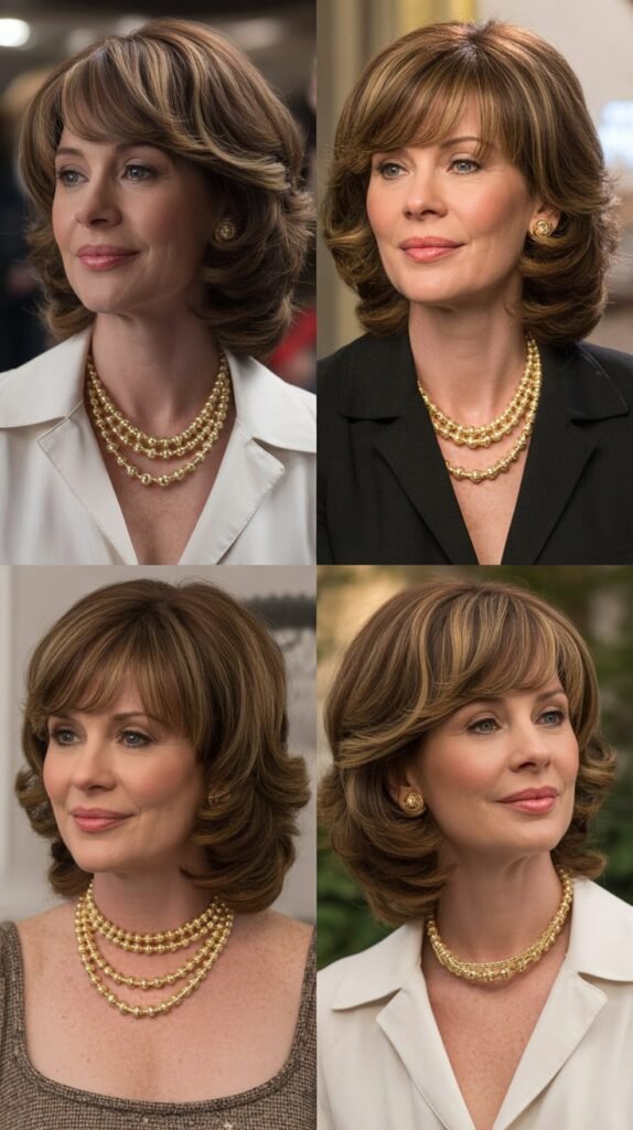 Medium Shag with Bardot Bangs