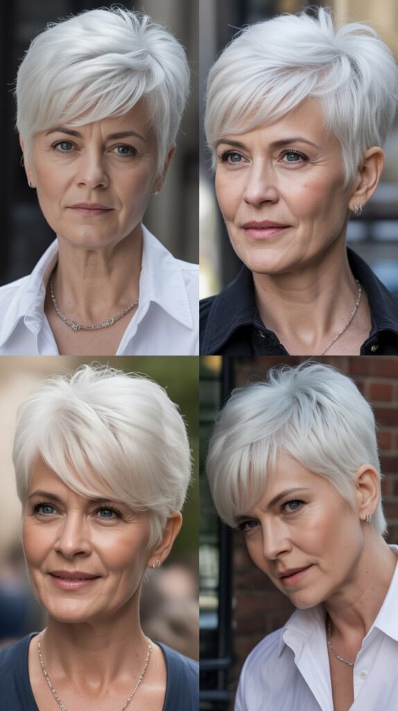 17. Platinum Blonde Pixie