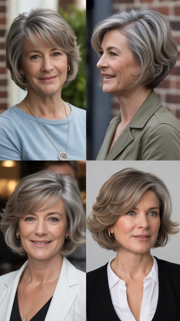 8. Stacked Bob with Volume at Crown