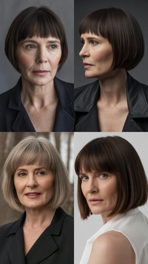  Blunt Micro Bangs with Sleek Lob