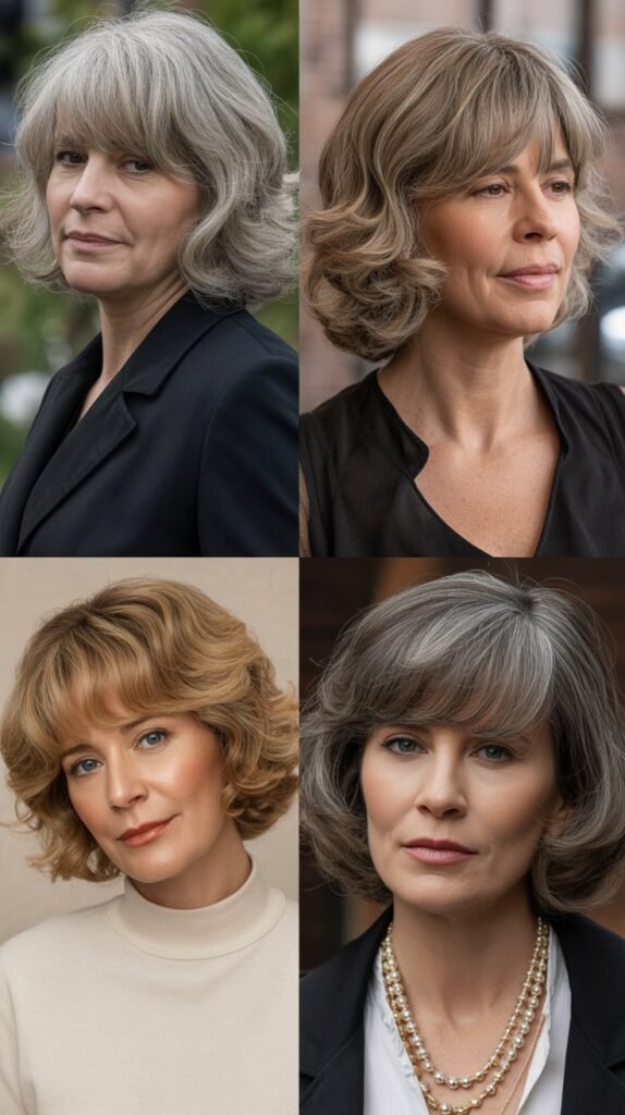 Feathered Curtain Bangs