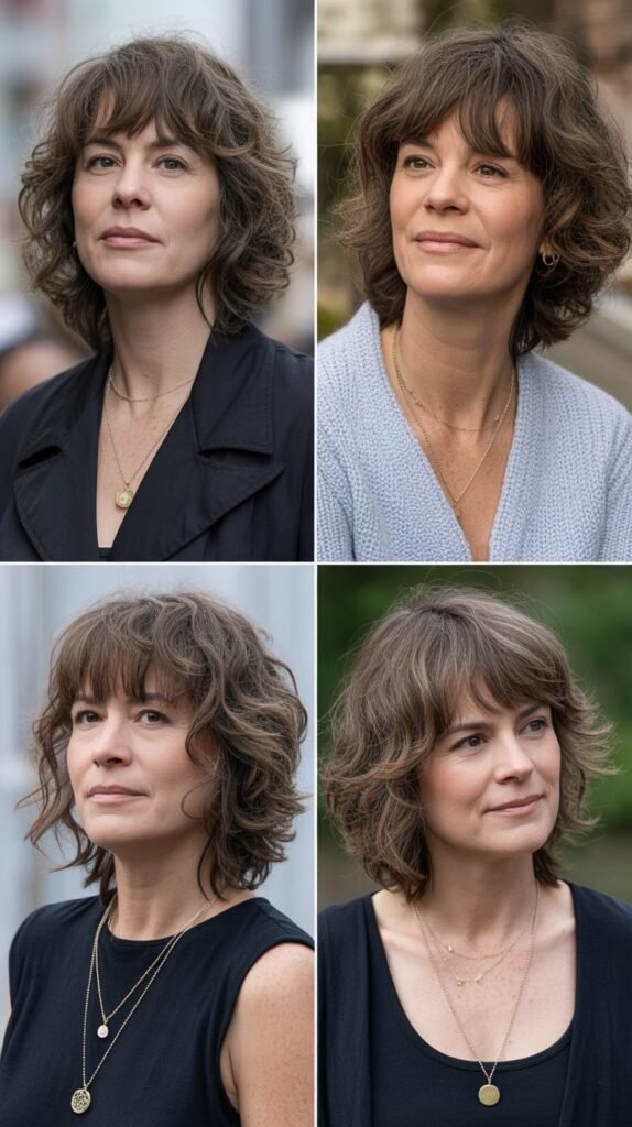 Jagged Bangs with Tousled Waves