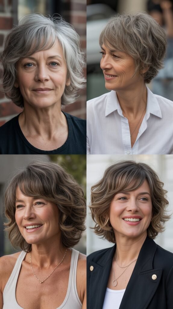 Piecey Bangs with Shaggy Layers