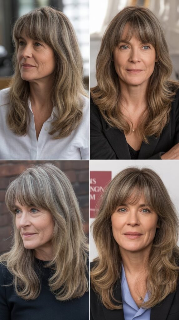 Layered Bangs with Long Hair