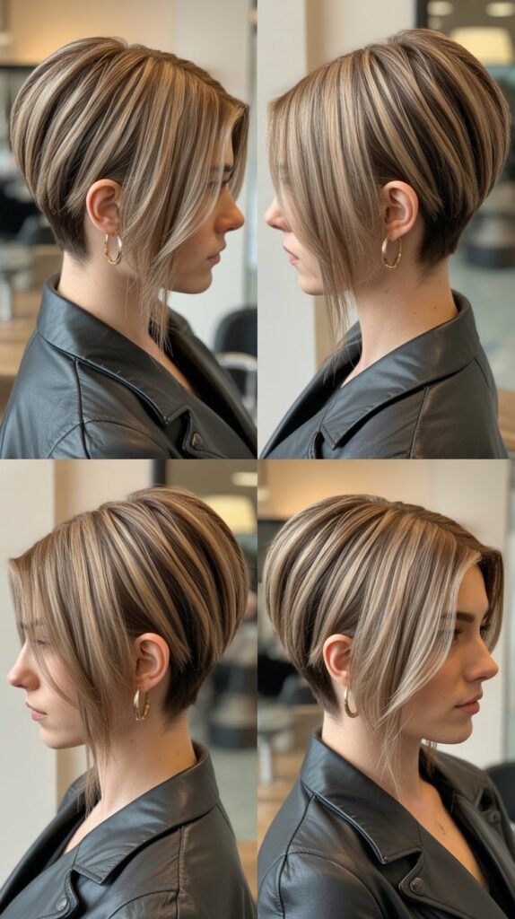  Inverted Long Bob With Stacked Back And Face-Framing Layers
