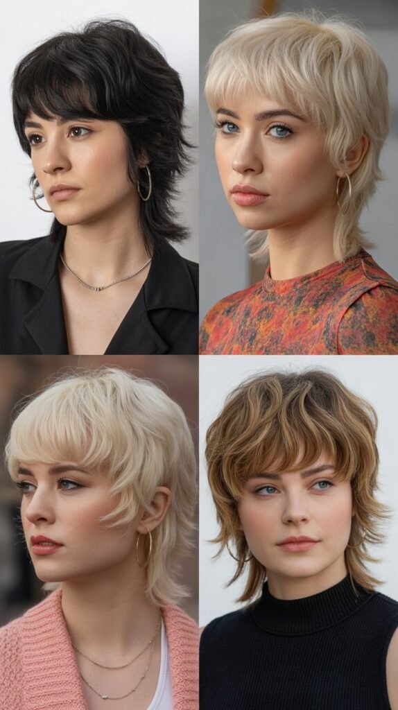  Medium Length With Micro Bangs and Layers