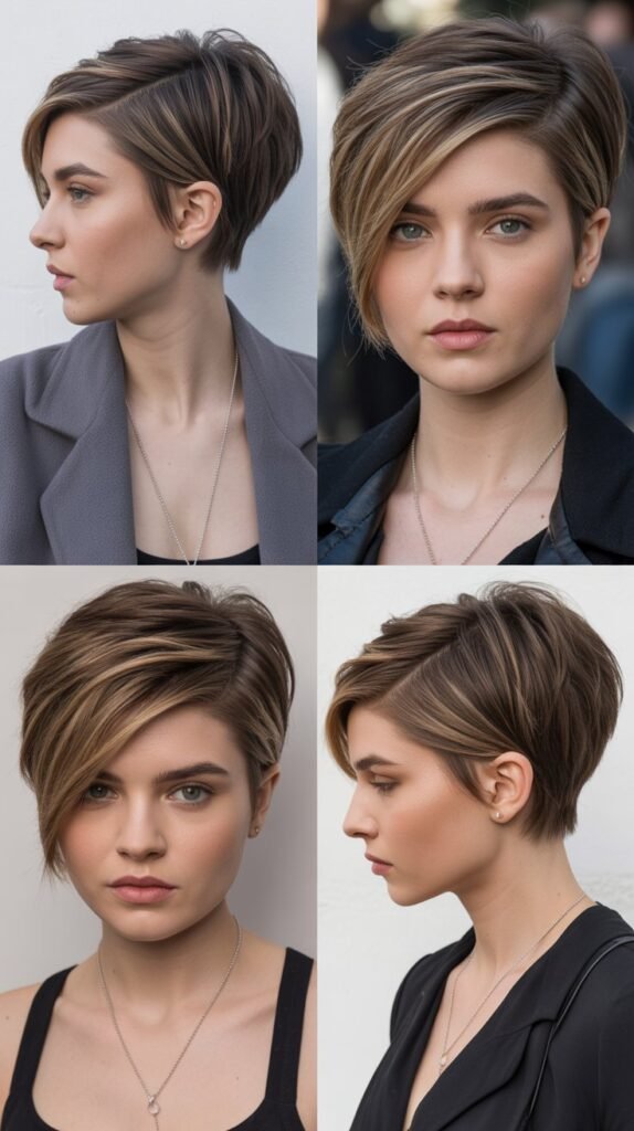 3. Asymmetrical Pixie with Long Bangs
