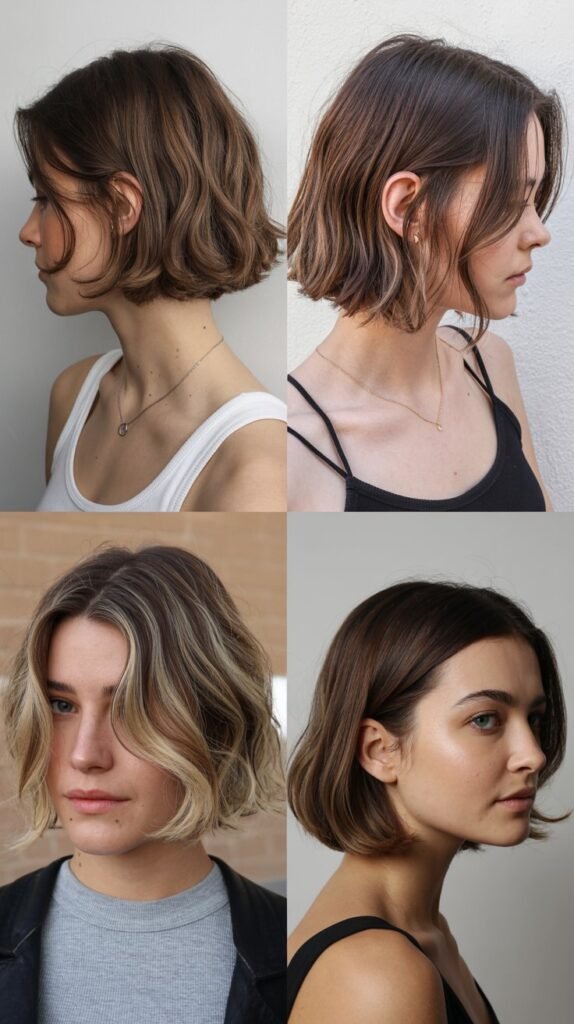 Chin-Length Bob with Lived-In Color