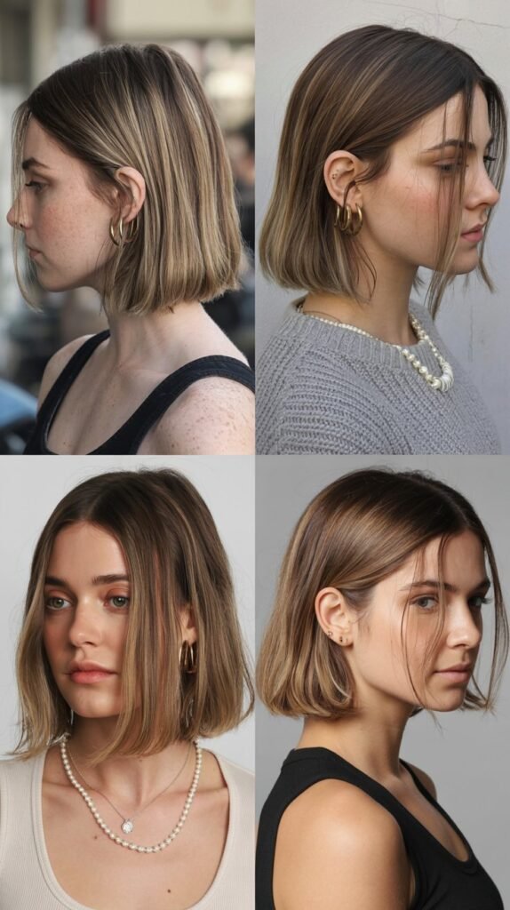 Chin-Length Cut with Babylights