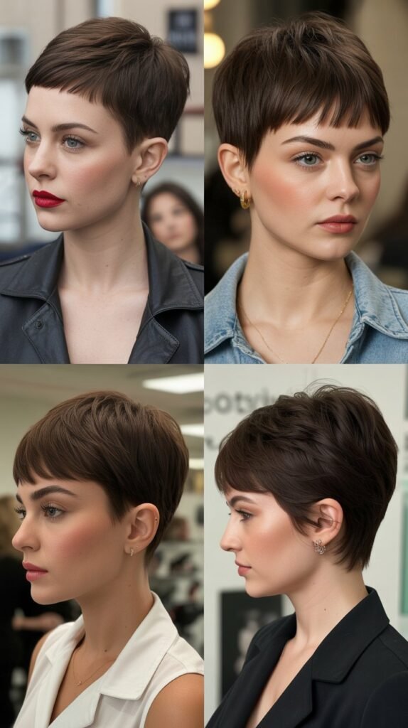 1. Classic Tapered Pixie With Micro Bangs